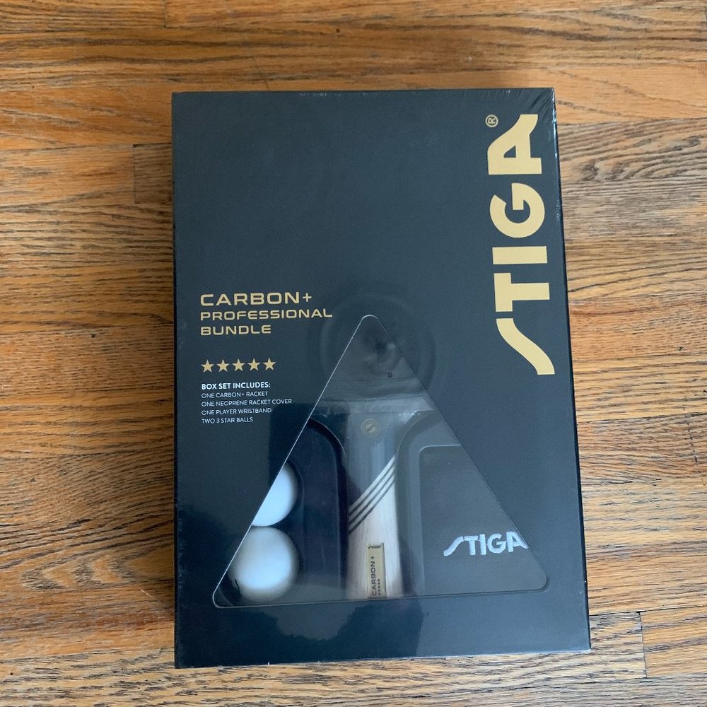 Stiga Carbon Professional Bundle, Stiga Ping Pong Paddle, Stiga Paddle